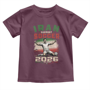 Iran Soccer Fan Gift Toddler T Shirt One Nation One Team One Dream