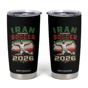 Iran Soccer Fan Gift Tumbler Cup One Nation One Team One Dream