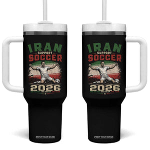 Iran Soccer Fan Gift Tumbler With Handle One Nation One Team One Dream