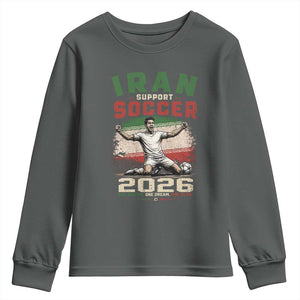 Iran Soccer Fan Gift Youth Sweatshirt One Nation One Team One Dream