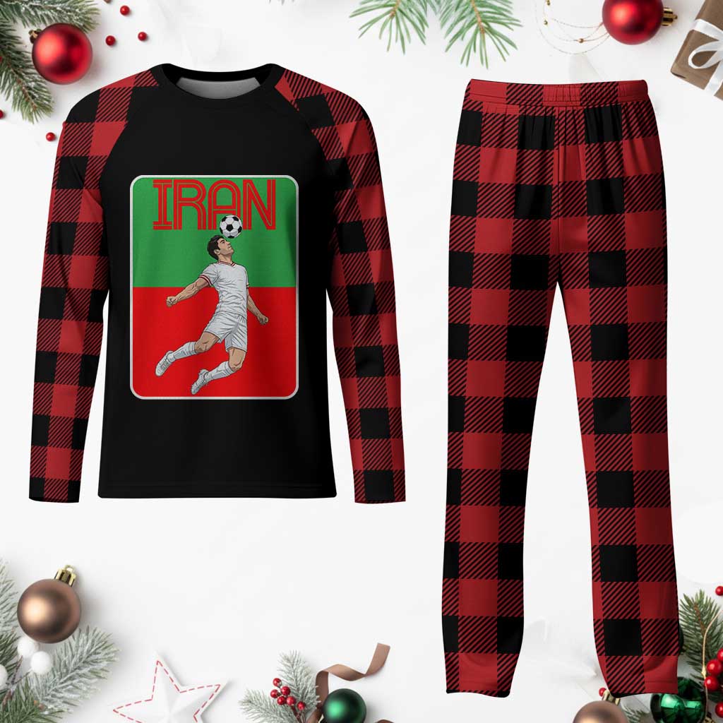 Iran Soccer Lover Plaid Pajama Set Proud Persian Roots Gift