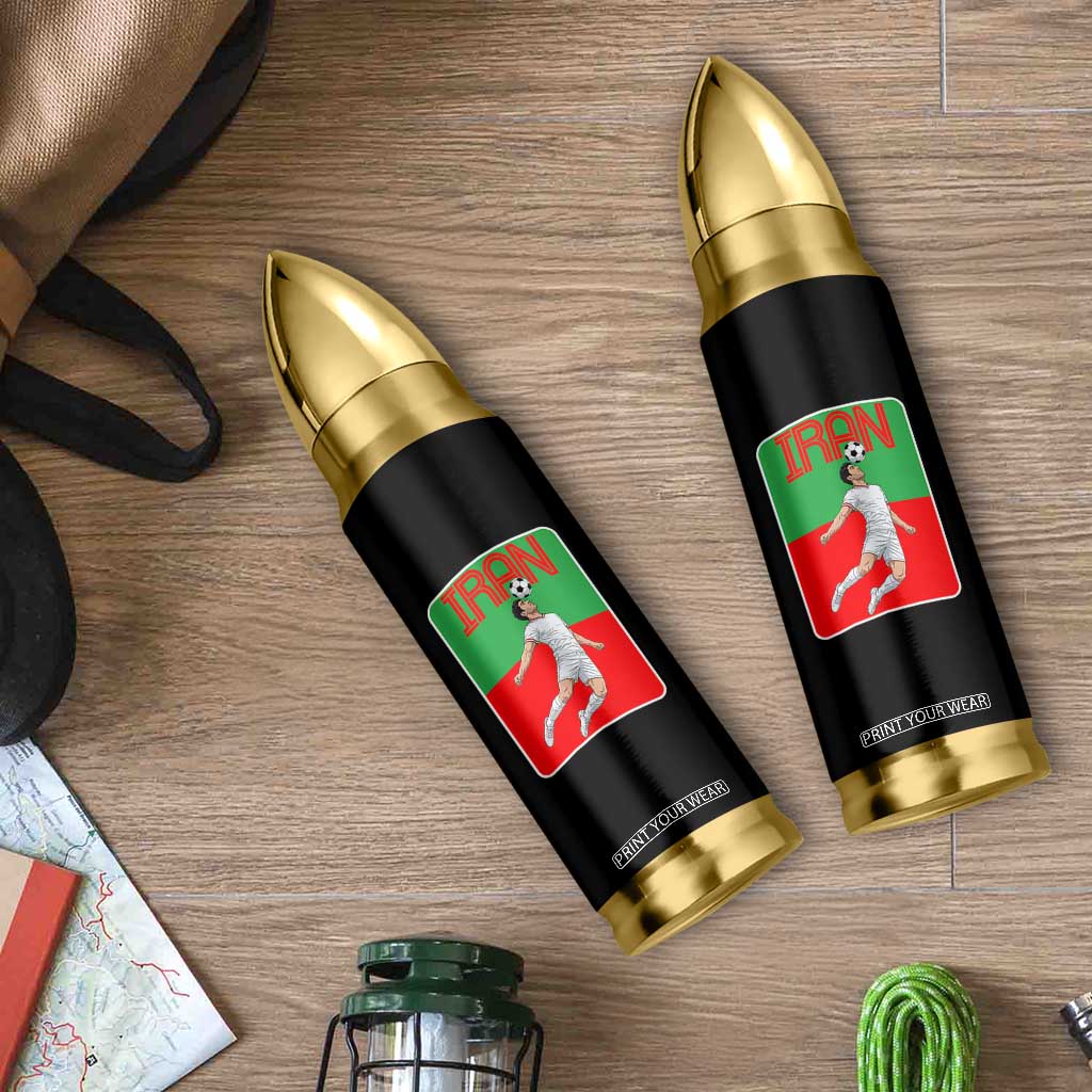 Iran Soccer Lover Bullet Tumbler Proud Persian Roots Gift