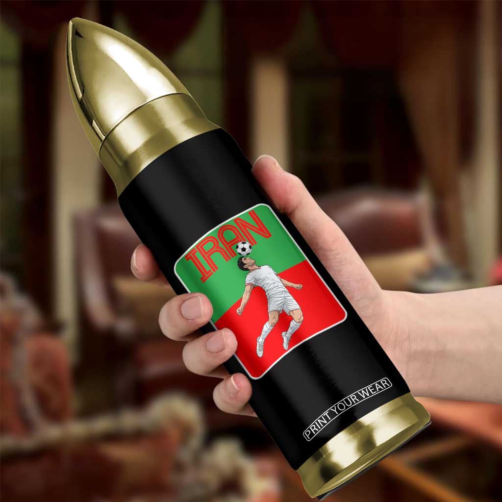 Iran Soccer Lover Bullet Tumbler Proud Persian Roots Gift