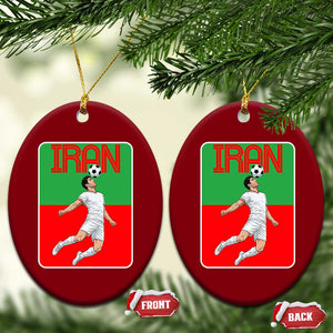 Iran Soccer Lover Ceramic Ornament Proud Persian Roots Gift