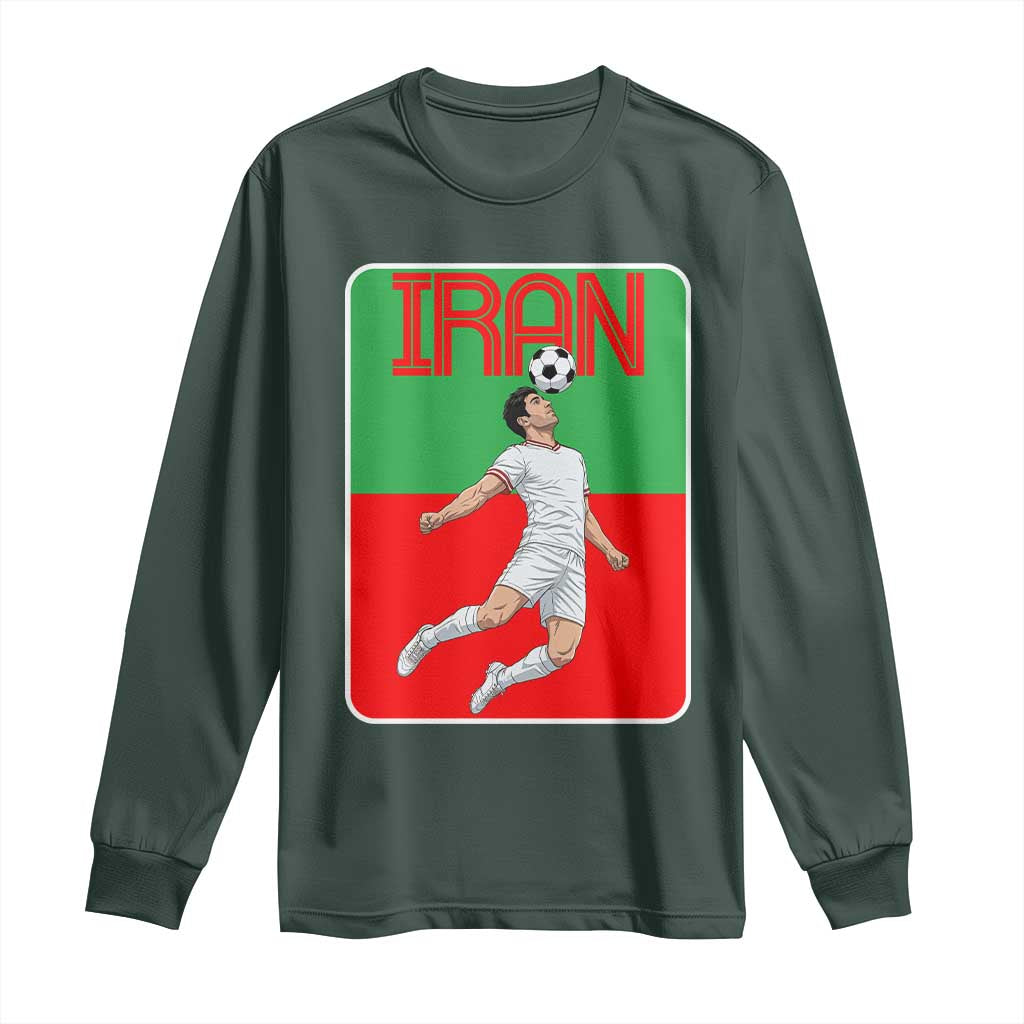 Iran Soccer Lover Long Sleeve Shirt Proud Persian Roots Gift