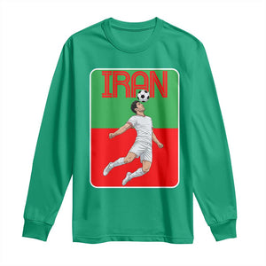 Iran Soccer Lover Long Sleeve Shirt Proud Persian Roots Gift