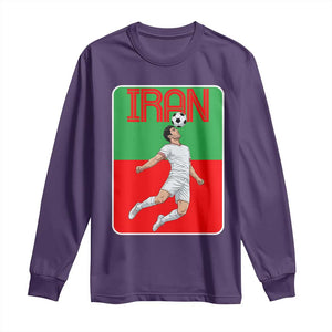 Iran Soccer Lover Long Sleeve Shirt Proud Persian Roots Gift