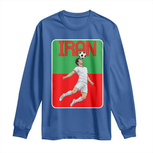 Iran Soccer Lover Long Sleeve Shirt Proud Persian Roots Gift