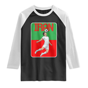 Iran Soccer Lover Raglan Shirt Proud Persian Roots Gift