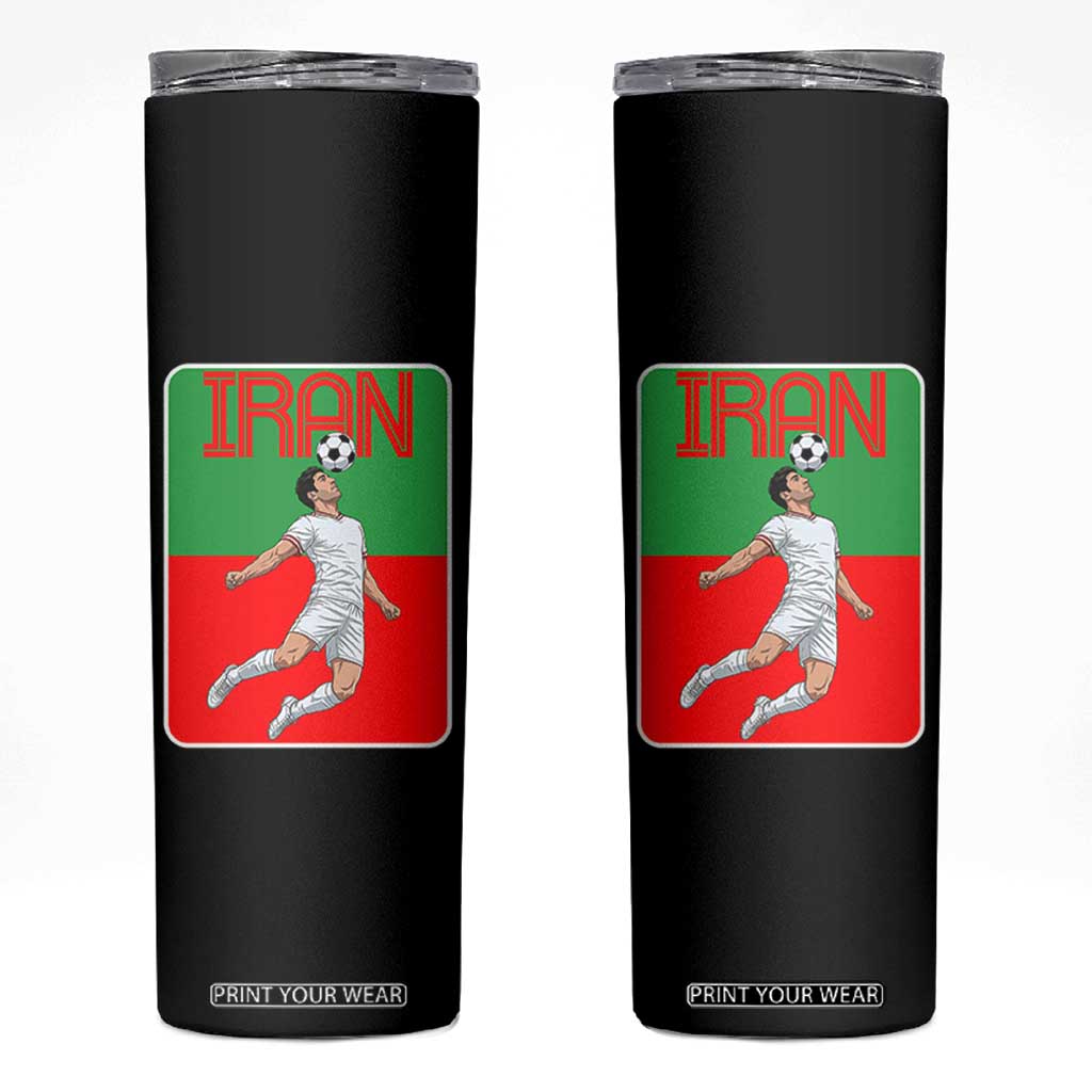 Iran Soccer Lover Skinny Tumbler Proud Persian Roots Gift