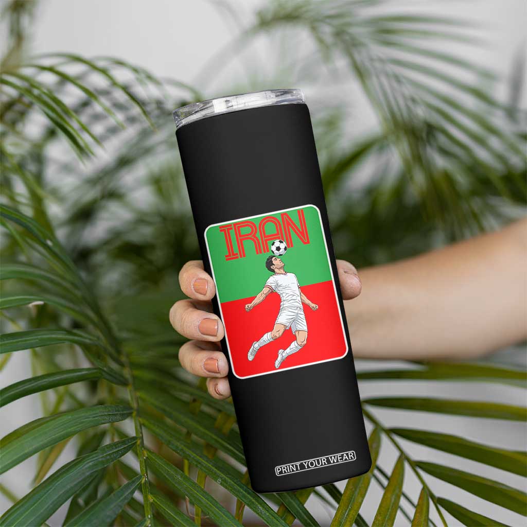 Iran Soccer Lover Skinny Tumbler Proud Persian Roots Gift