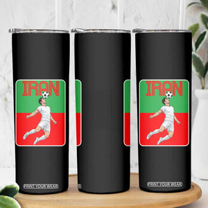 Iran Soccer Lover Skinny Tumbler Proud Persian Roots Gift