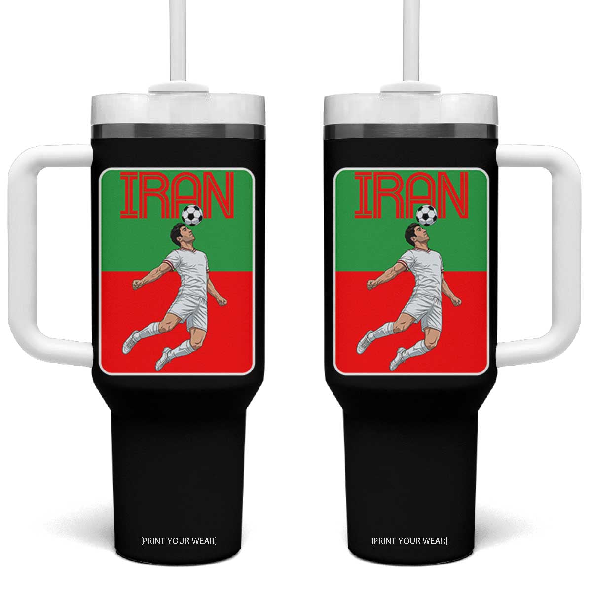 Iran Soccer Lover Tumbler With Handle Proud Persian Roots Gift