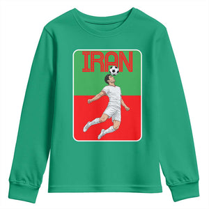 Iran Soccer Lover Youth Sweatshirt Proud Persian Roots Gift