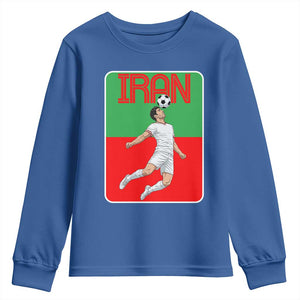 Iran Soccer Lover Youth Sweatshirt Proud Persian Roots Gift