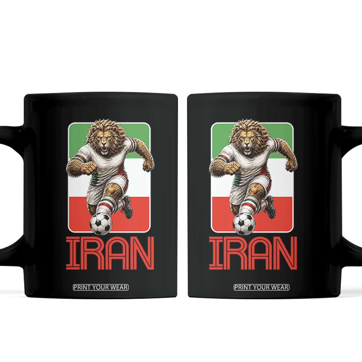 Persian Lions Soccer Fan Coffee Mug Proud Iranian Heritage Gift