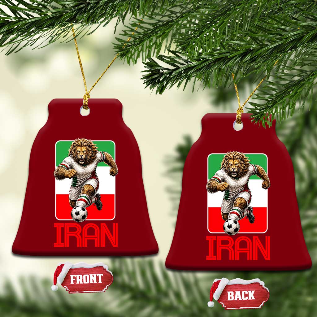 Persian Lions Soccer Fan Ceramic Ornament Proud Iranian Heritage Gift