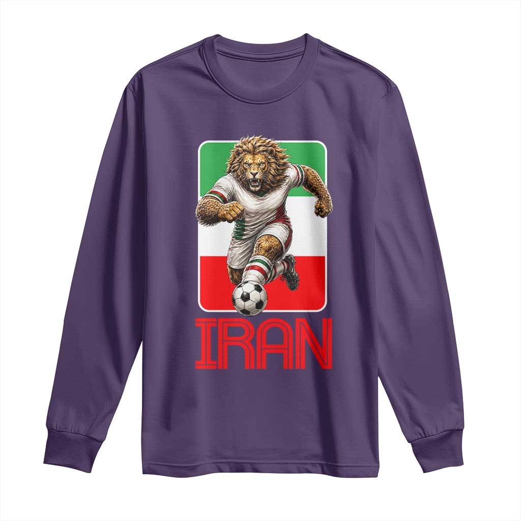 Persian Lions Soccer Fan Long Sleeve Shirt Proud Iranian Heritage Gift