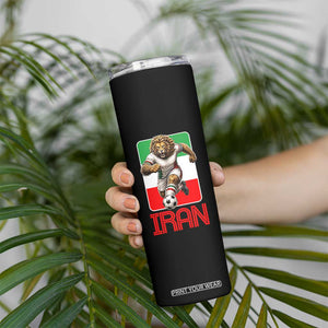 Persian Lions Soccer Fan Skinny Tumbler Proud Iranian Heritage Gift