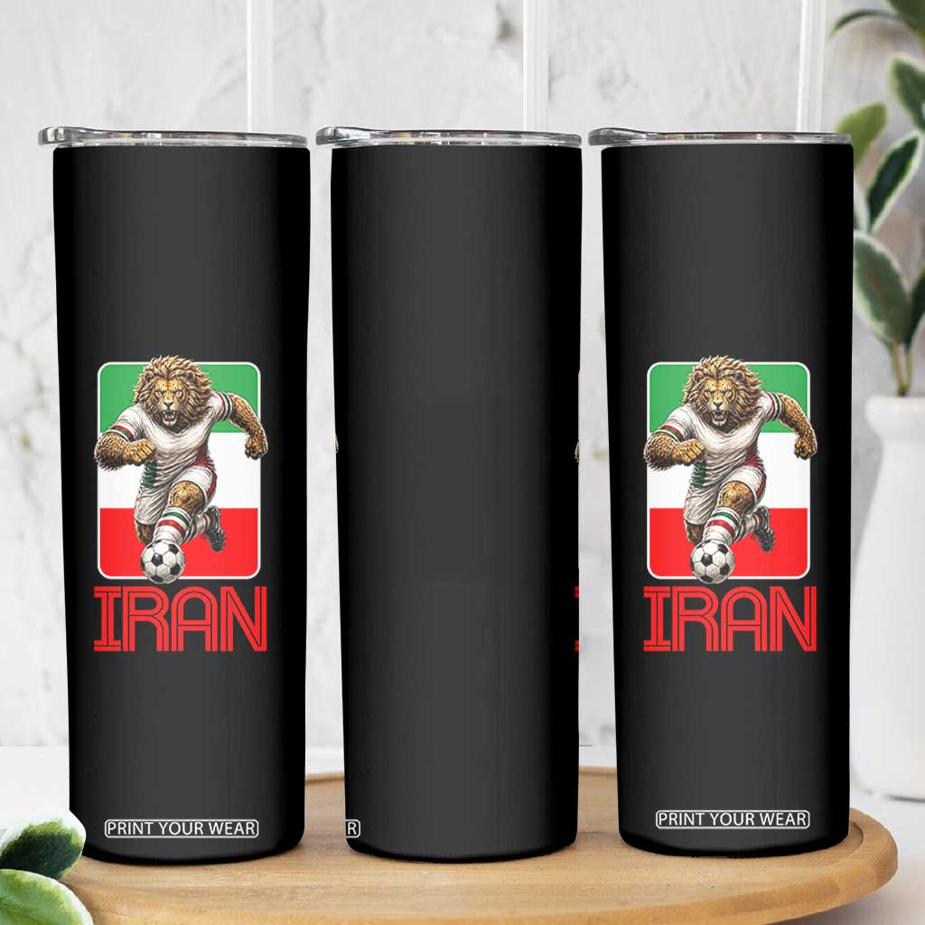Persian Lions Soccer Fan Skinny Tumbler Proud Iranian Heritage Gift