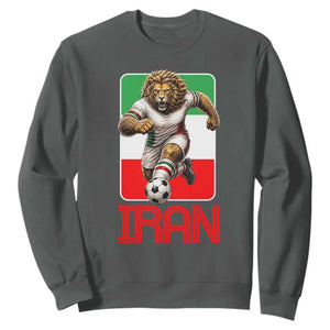 Persian Lions Soccer Fan Sweatshirt Proud Iranian Heritage Gift