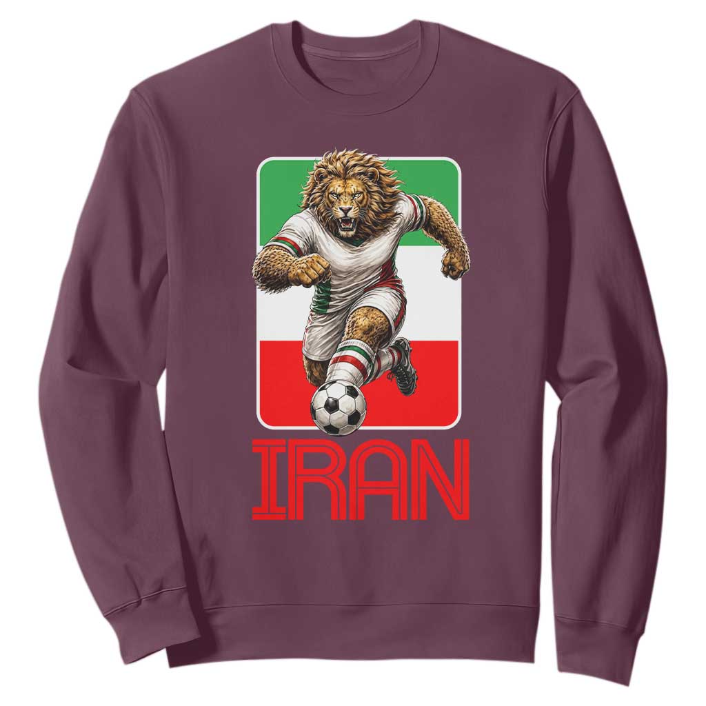 Persian Lions Soccer Fan Sweatshirt Proud Iranian Heritage Gift
