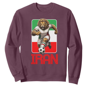Persian Lions Soccer Fan Sweatshirt Proud Iranian Heritage Gift