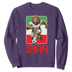 Persian Lions Soccer Fan Sweatshirt Proud Iranian Heritage Gift
