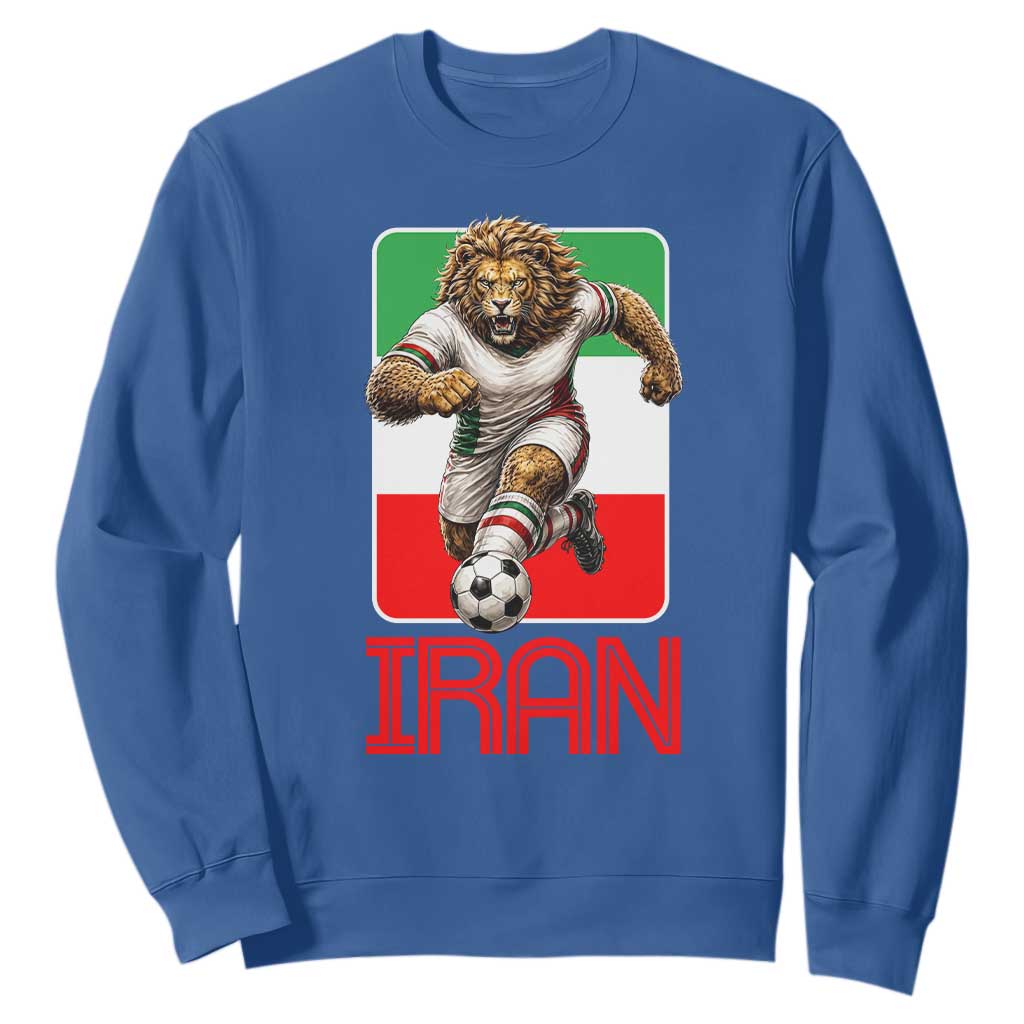 Persian Lions Soccer Fan Sweatshirt Proud Iranian Heritage Gift