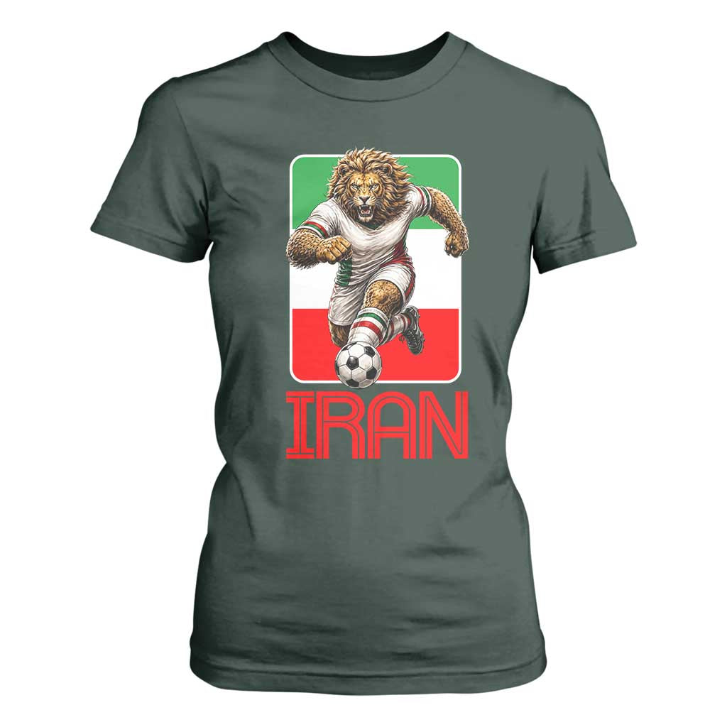 Persian Lions Soccer Fan T Shirt For Women Proud Iranian Heritage Gift