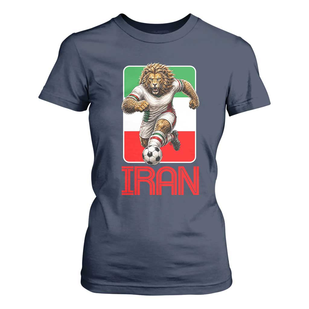 Persian Lions Soccer Fan T Shirt For Women Proud Iranian Heritage Gift