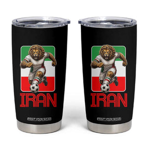 Persian Lions Soccer Fan Tumbler Cup Proud Iranian Heritage Gift