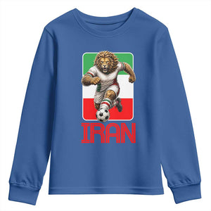 Persian Lions Soccer Fan Youth Sweatshirt Proud Iranian Heritage Gift