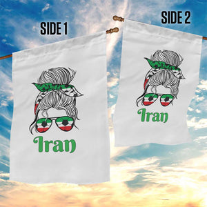 Persian Girl Power Soccer Fan Garden Flag Team Iran Heritage Gift