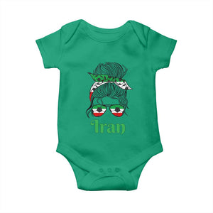 Persian Girl Power Soccer Fan Baby Onesie Team Iran Heritage Gift