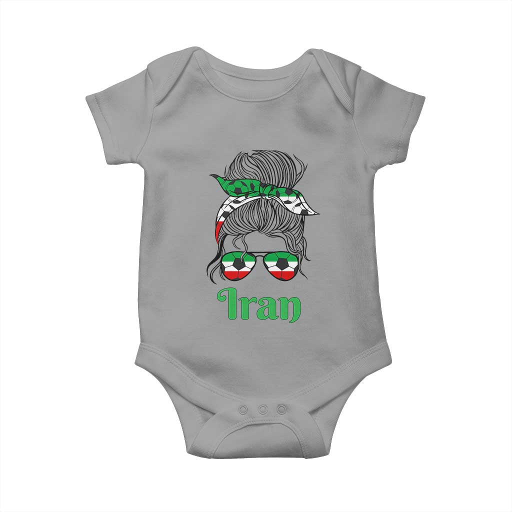 Persian Girl Power Soccer Fan Baby Onesie Team Iran Heritage Gift