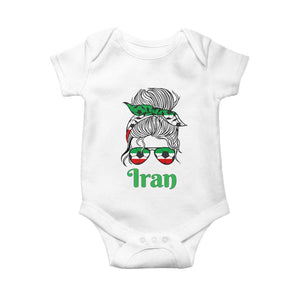 Persian Girl Power Soccer Fan Baby Onesie Team Iran Heritage Gift