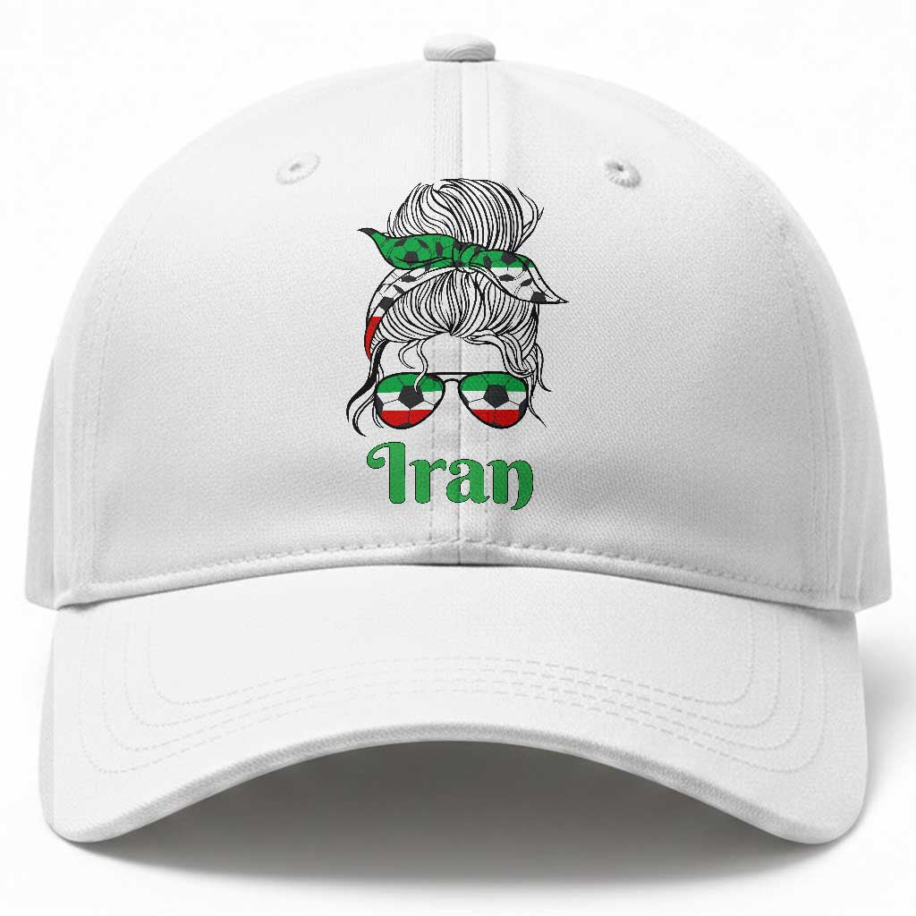 Persian Girl Power Soccer Fan Baseball Cap Team Iran Heritage Gift