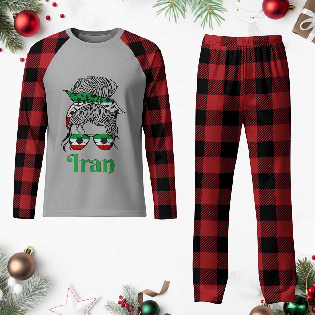 Persian Girl Power Soccer Fan Plaid Pajama Set Team Iran Heritage Gift TS12 Buffalo Plaid Print Your Wear