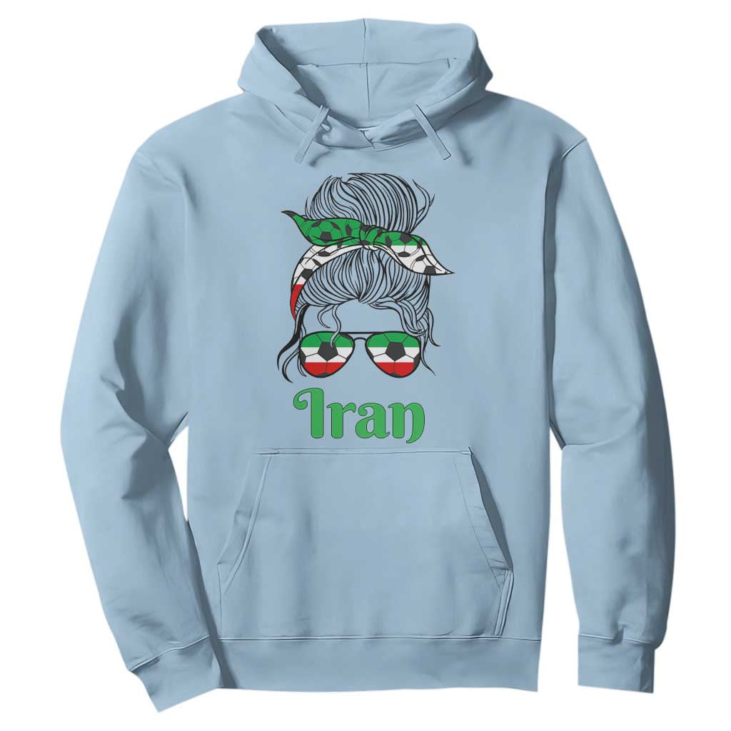Persian Girl Power Soccer Fan Hoodie Team Iran Heritage Gift