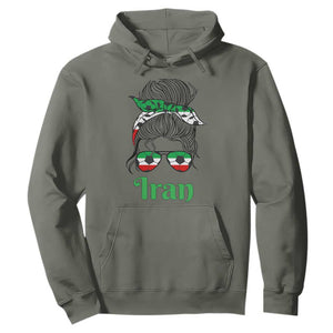 Persian Girl Power Soccer Fan Hoodie Team Iran Heritage Gift