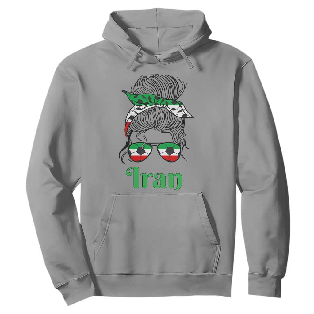 Persian Girl Power Soccer Fan Hoodie Team Iran Heritage Gift
