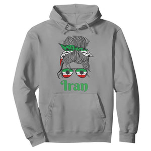 Persian Girl Power Soccer Fan Hoodie Team Iran Heritage Gift