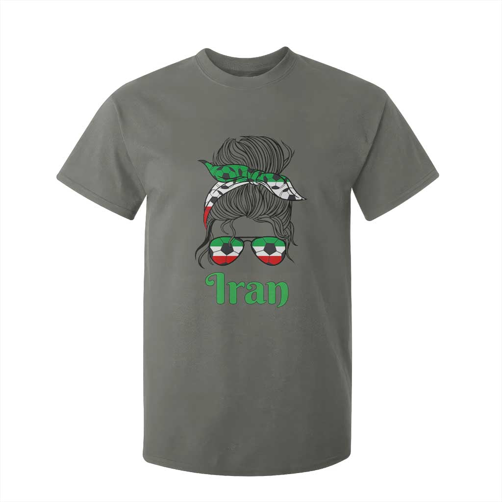 Persian Girl Power Soccer Fan T Shirt For Kid Team Iran Heritage Gift