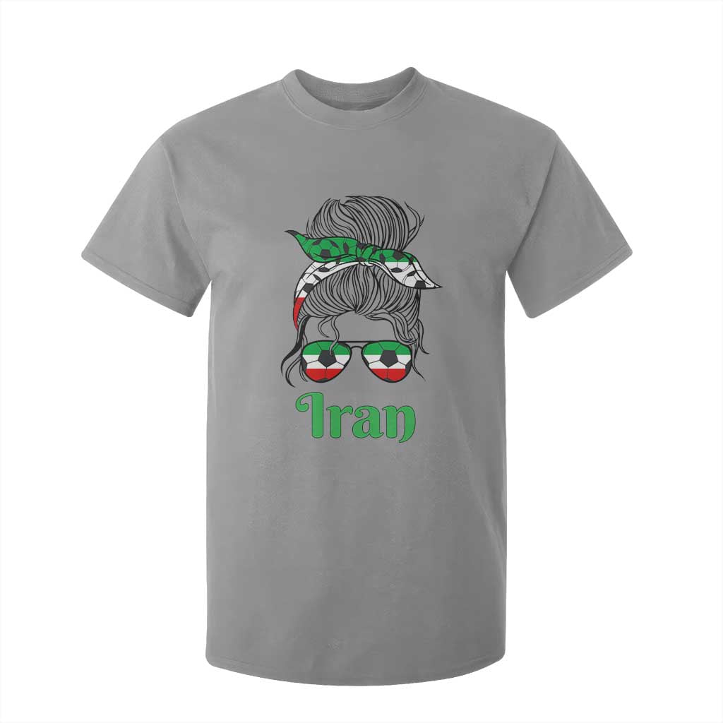 Persian Girl Power Soccer Fan T Shirt For Kid Team Iran Heritage Gift