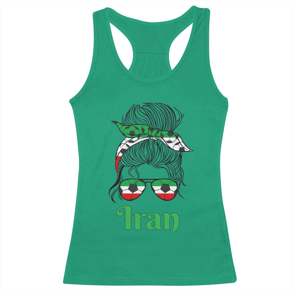 Persian Girl Power Soccer Fan Racerback Tank Top Team Iran Heritage Gift