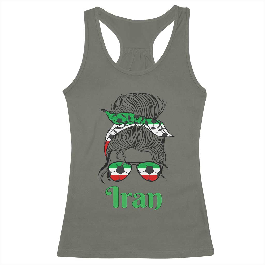 Persian Girl Power Soccer Fan Racerback Tank Top Team Iran Heritage Gift