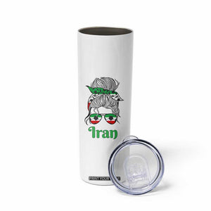 Persian Girl Power Soccer Fan Skinny Tumbler Team Iran Heritage Gift