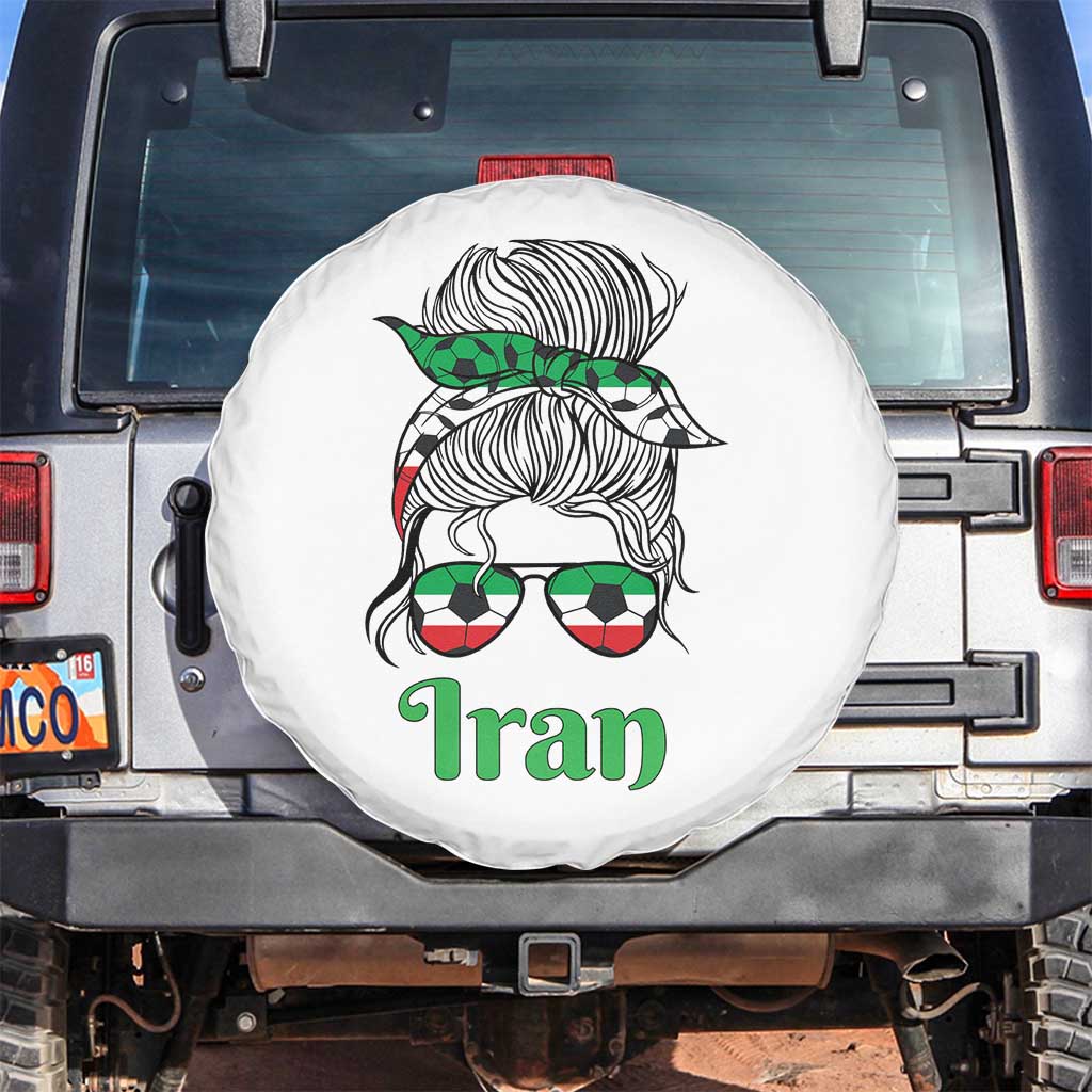 Persian Girl Power Soccer Fan Spare Tire Cover Team Iran Heritage Gift