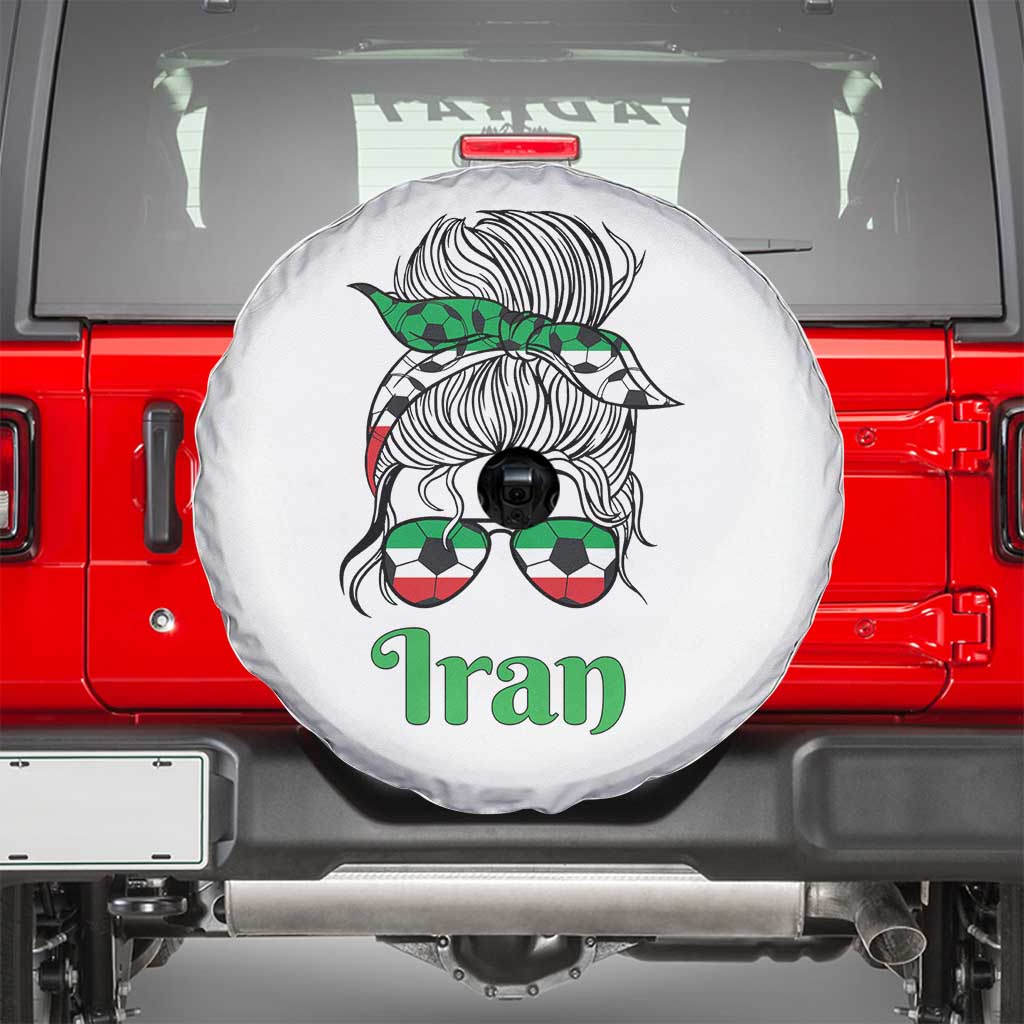 Persian Girl Power Soccer Fan Spare Tire Cover Team Iran Heritage Gift